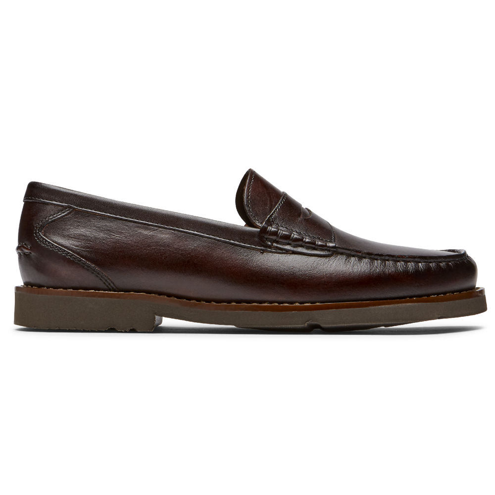 Rockport Singapore Mens Loafers - Modern Prep Penny Dark Brown - JI5920863